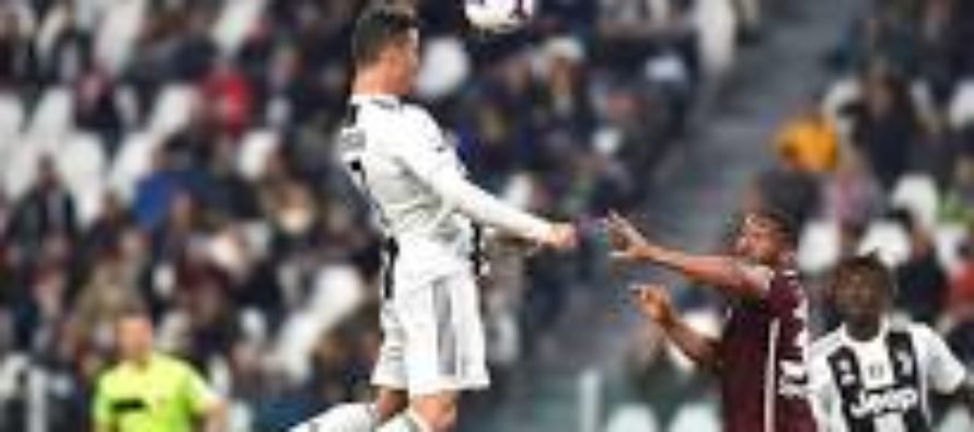 Juventus-Torino 1-1. Ronaldo a reusit sa egaleze cu o lovitura de cap impresionanta